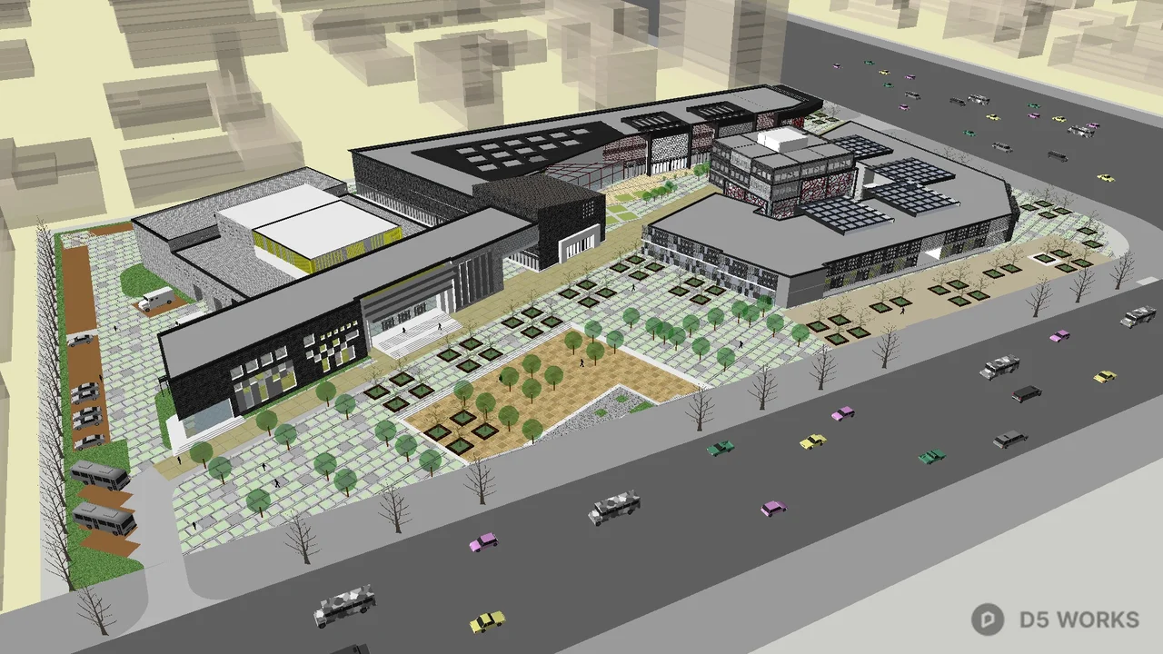Urban Planning Layout 3d model thumbnail 2