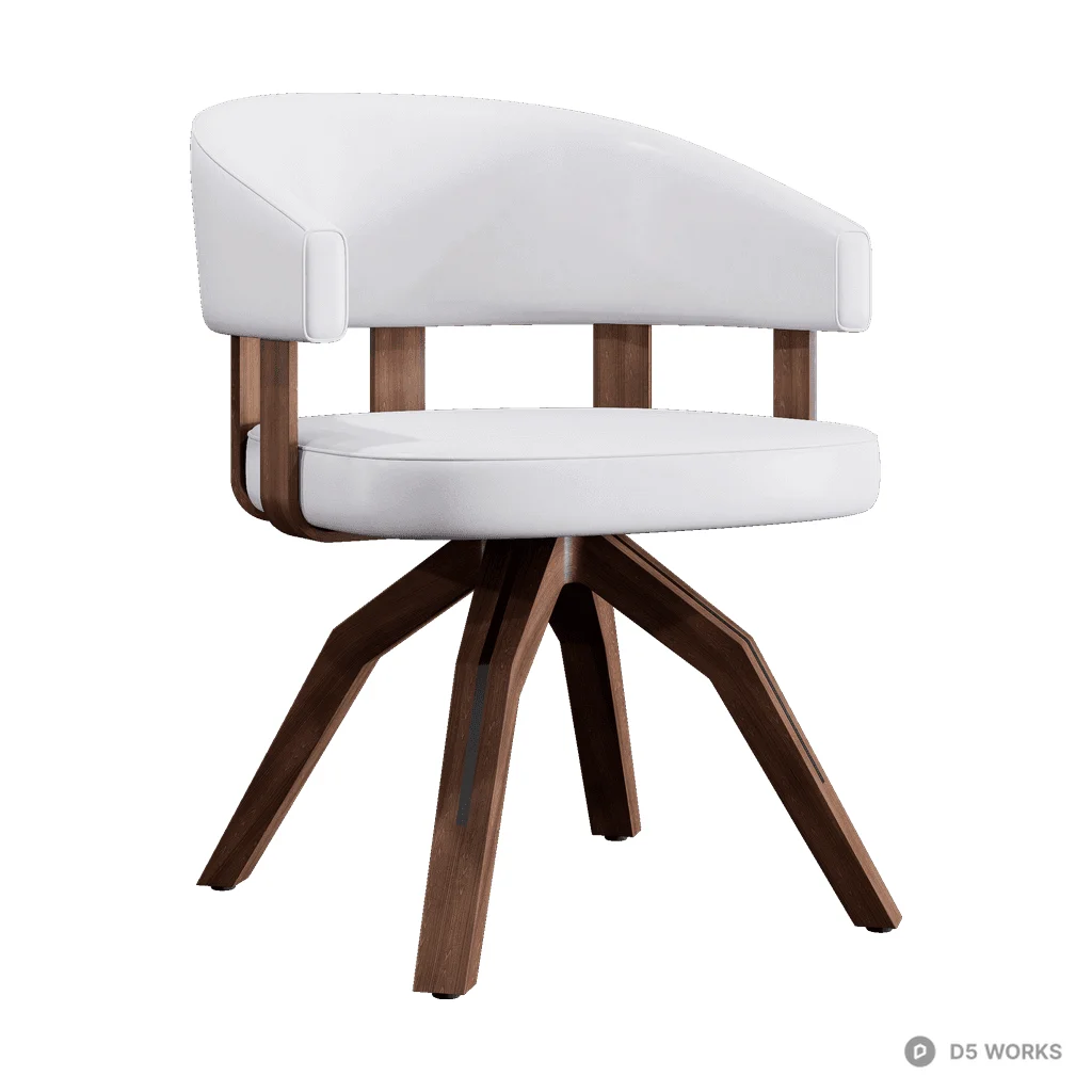 Valle Dining Chair 01 3d model - Image 1