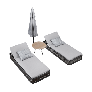 Outdoor lounger set 01