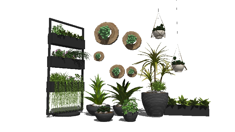 Modern Potted Plant