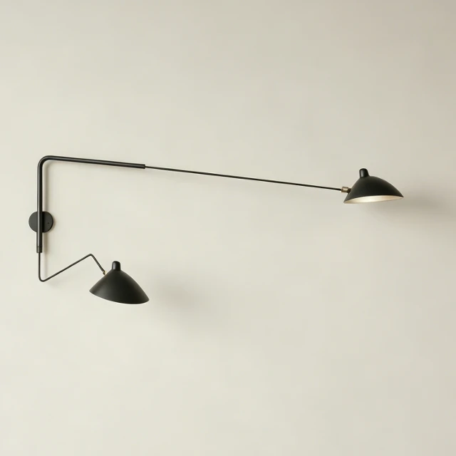 Mid-Century Modern Dual Arm Swing Wall Sconce 3d model