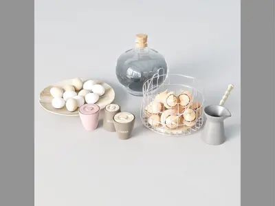 Scandinavian kitchenware set