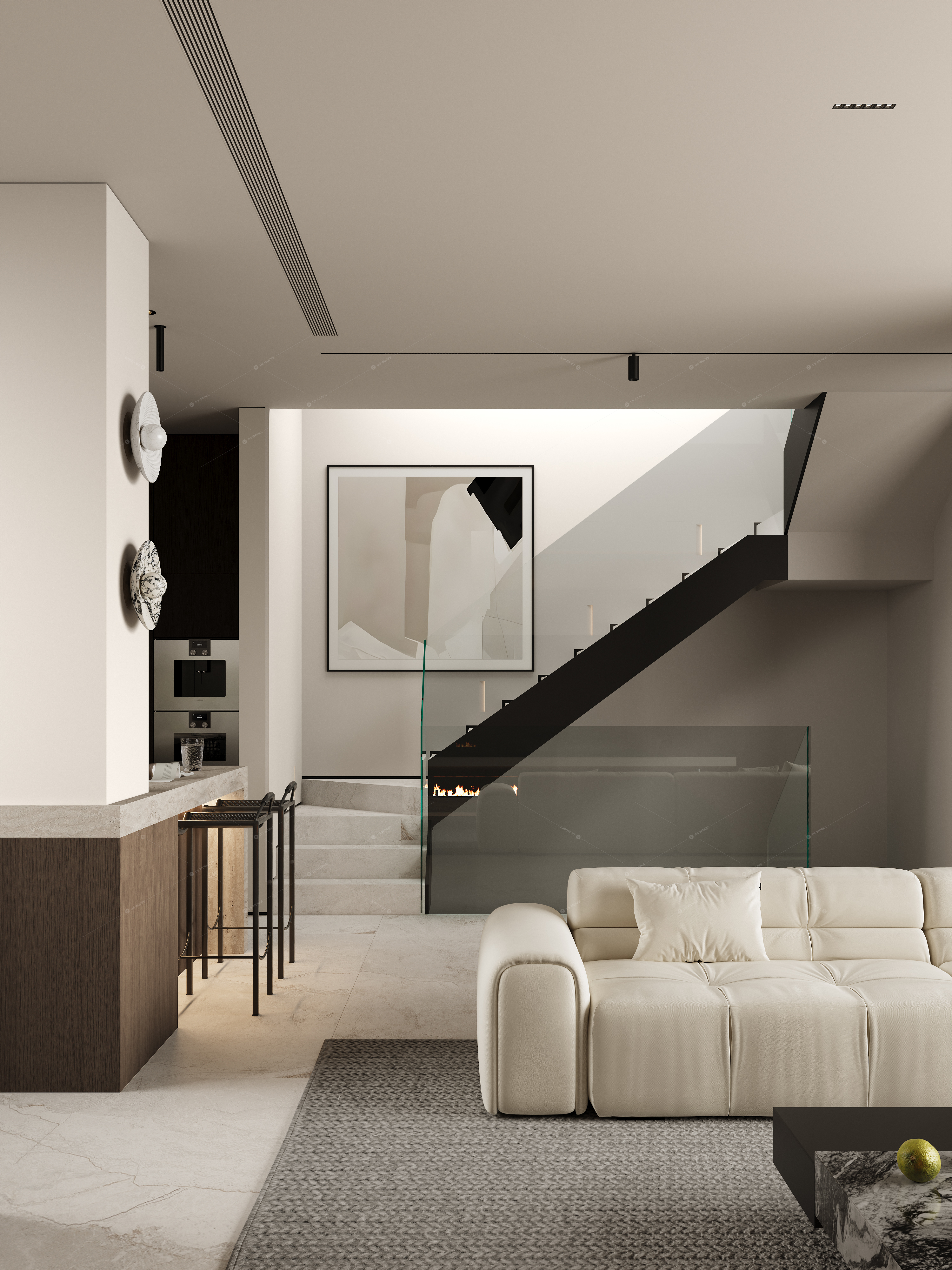 Living & Dining Rooms 3D Models 5
