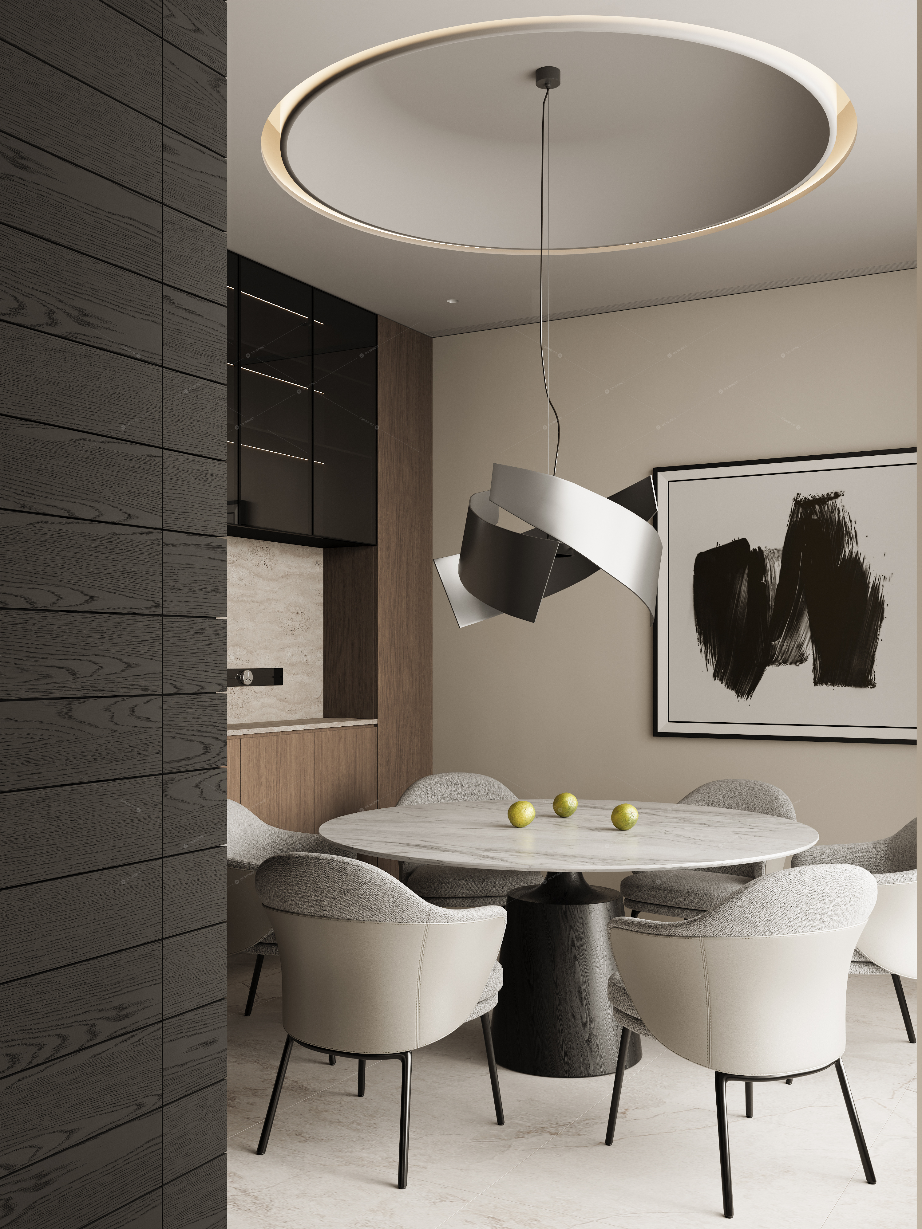 Living & Dining Rooms 3D Models 8