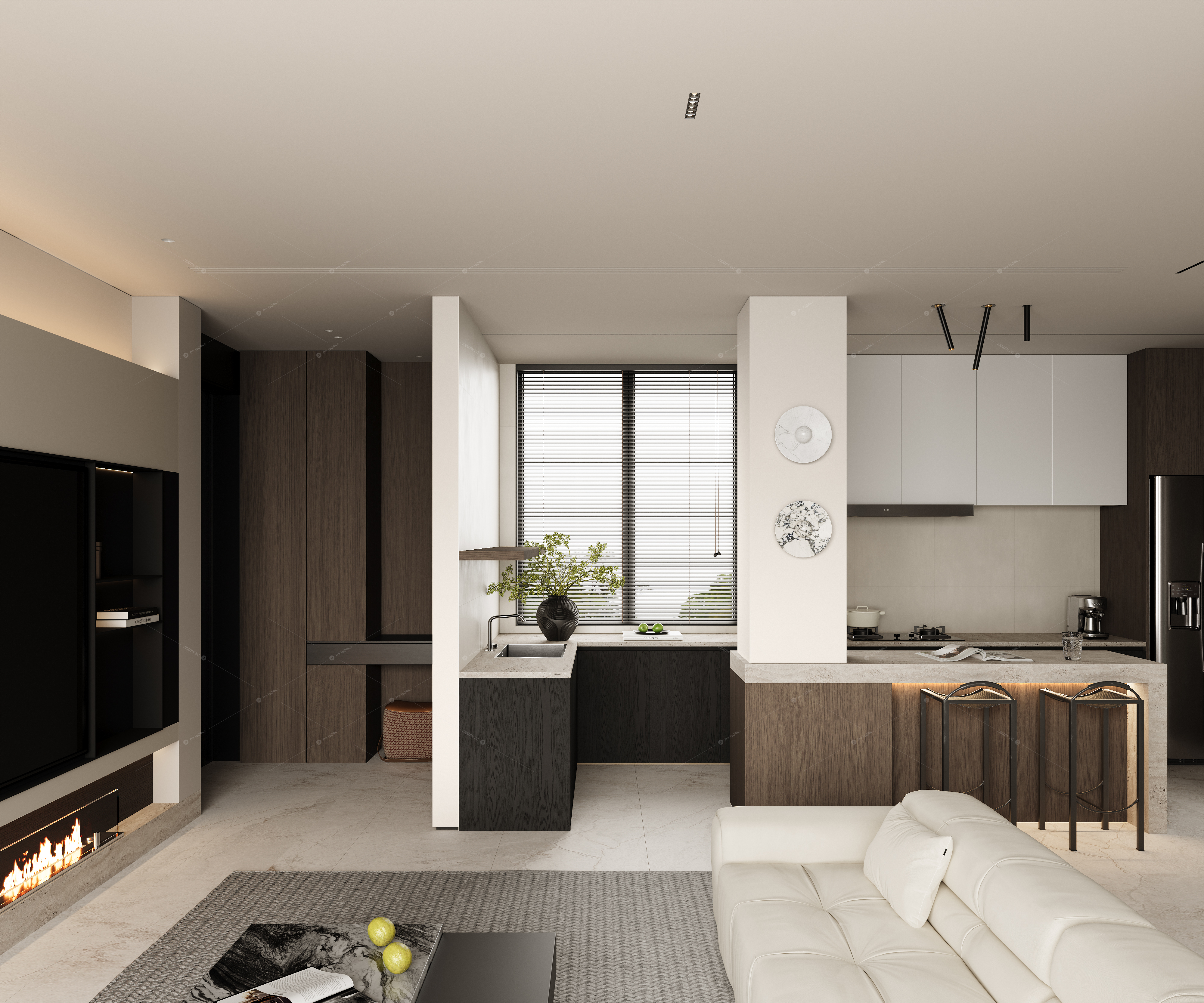 Living & Dining Rooms 3D Models 7