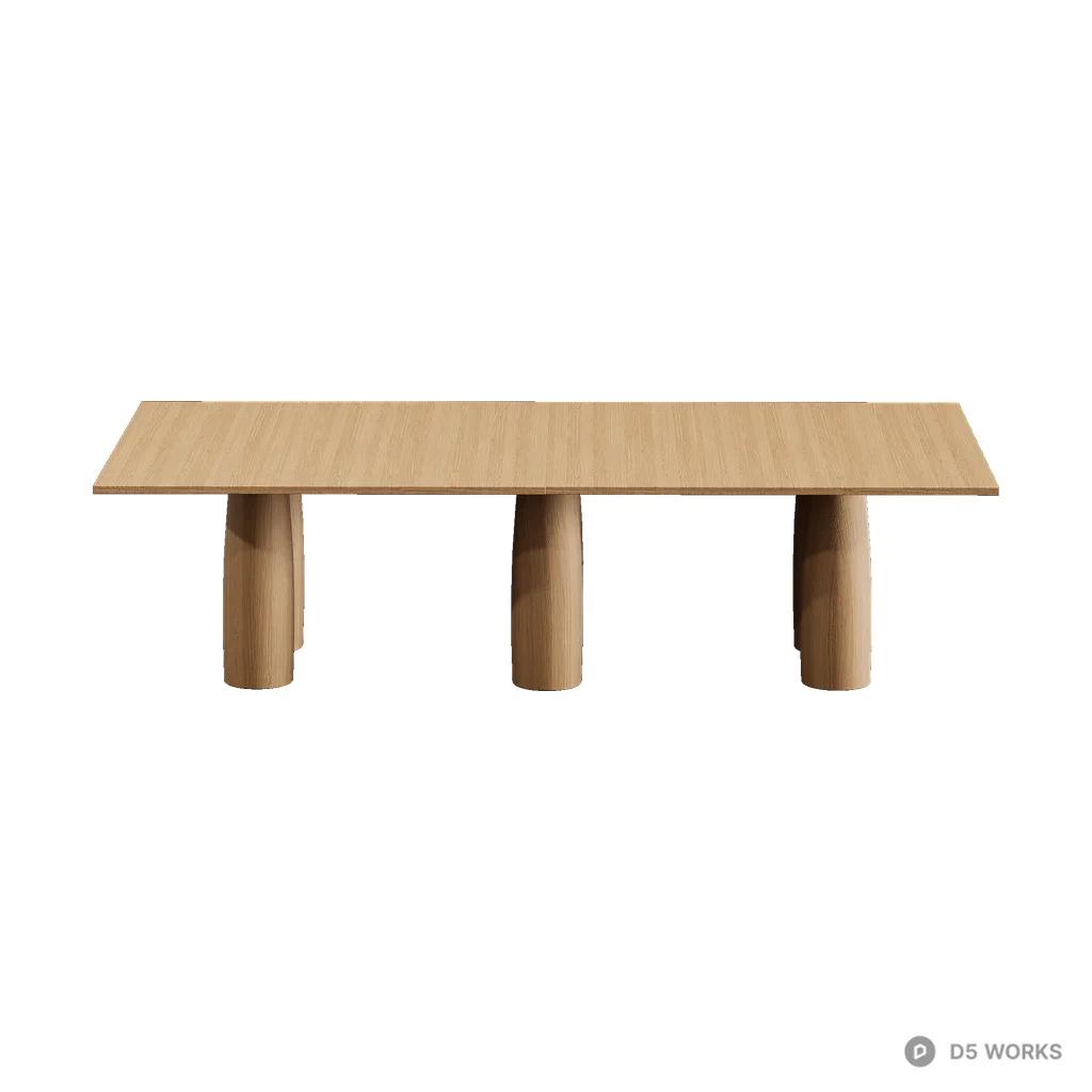 Il Colonnato Dining Table 04 3d model - Image 1
