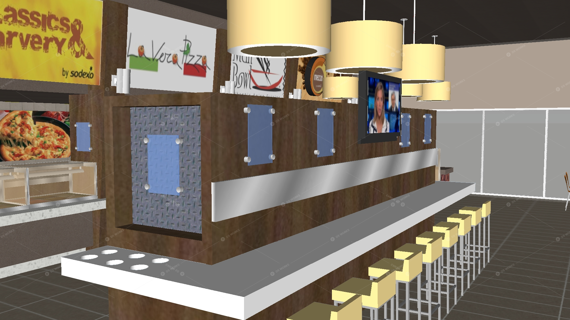 Restaurant Spaces 3D Models 15