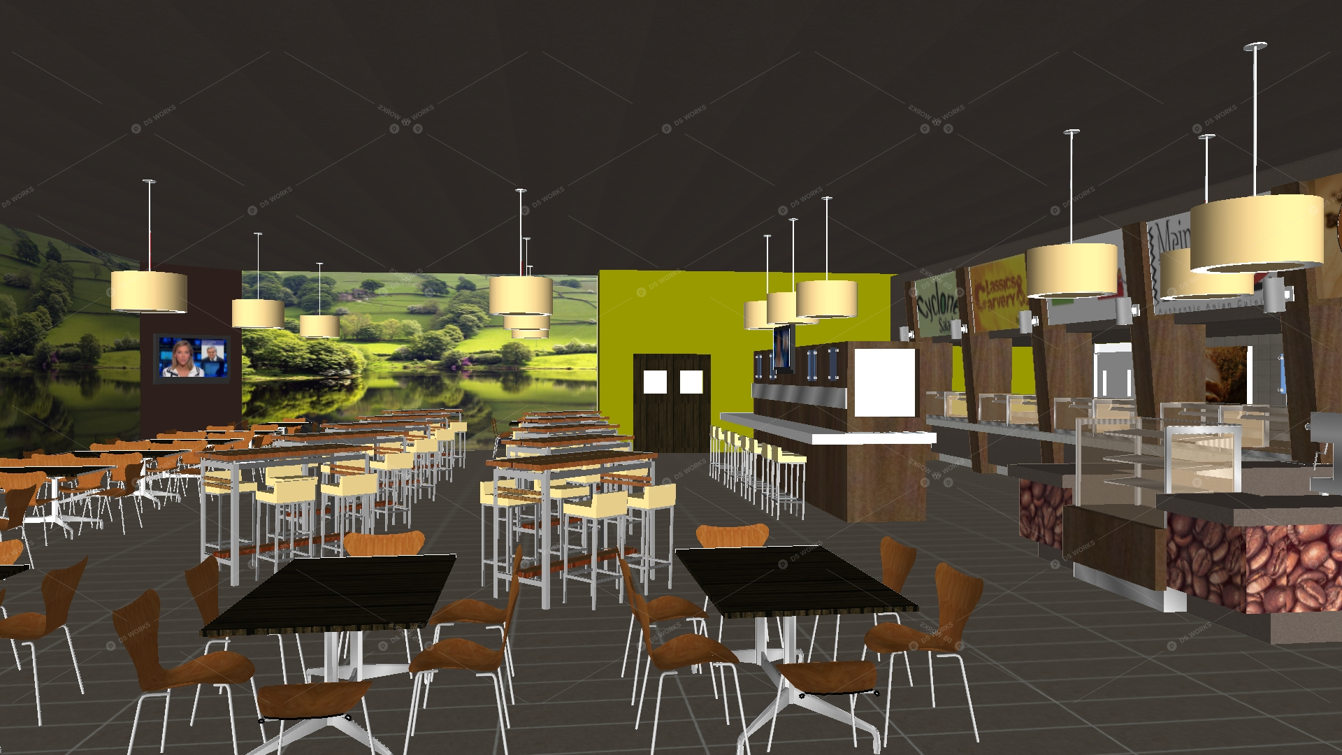 Restaurant Spaces 3D Models 4
