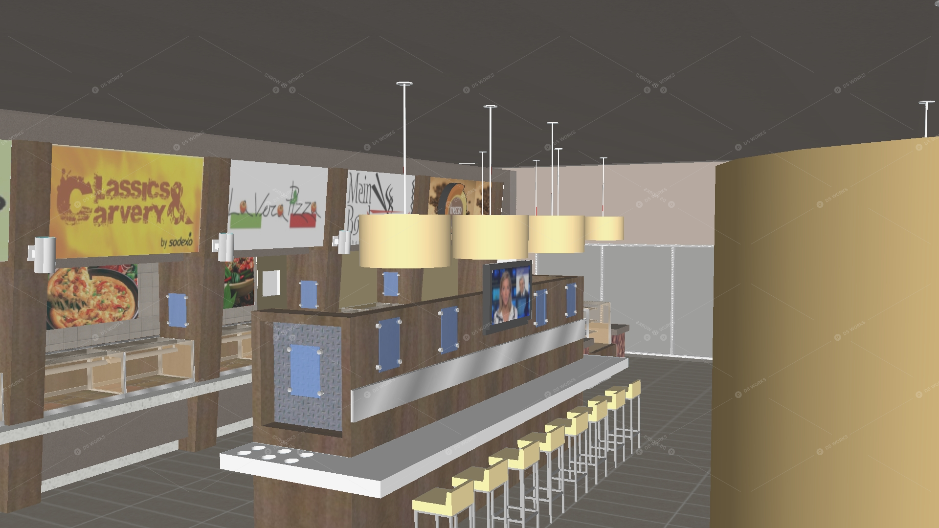 Restaurant Spaces 3D Models 10