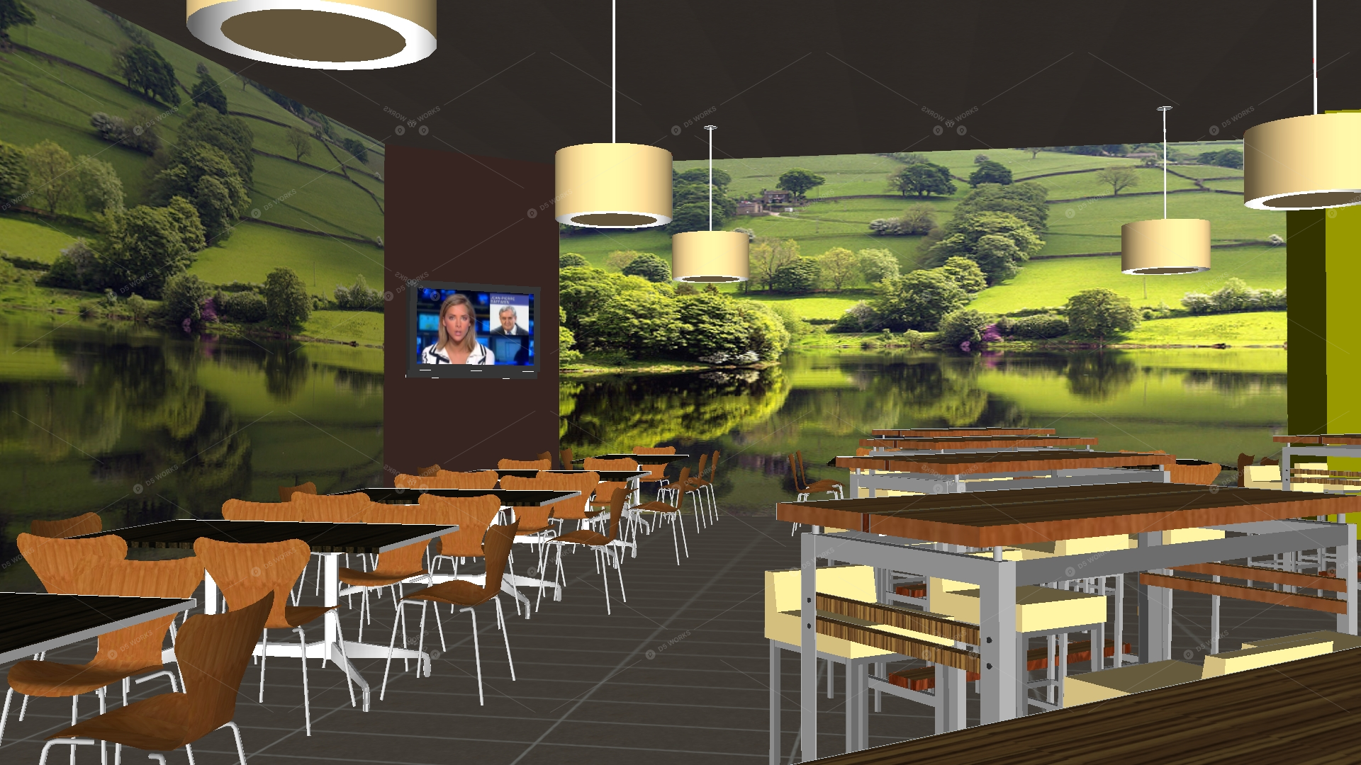 Restaurant Spaces 3D Models 3