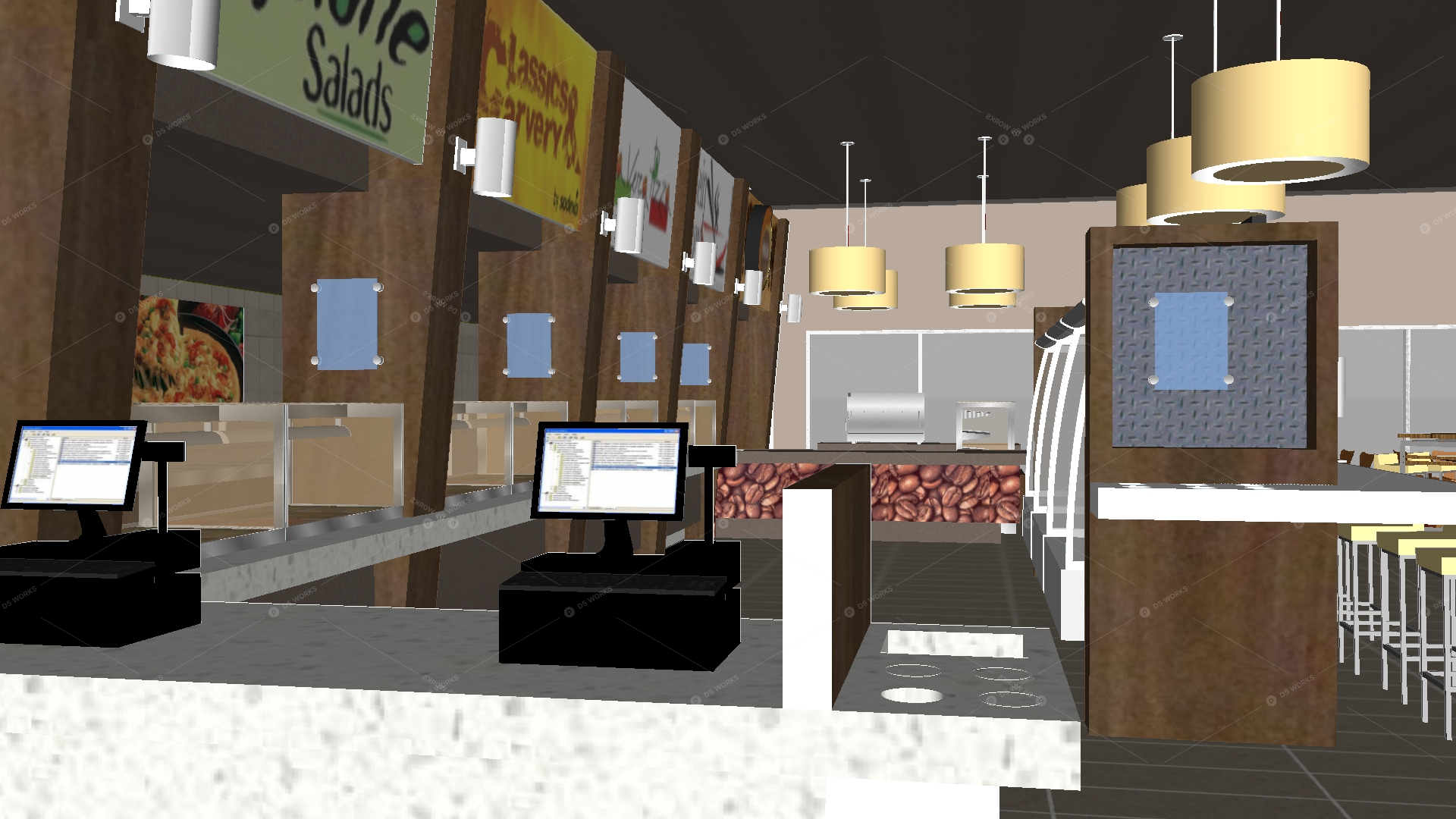 Restaurant Spaces 3D Models 14