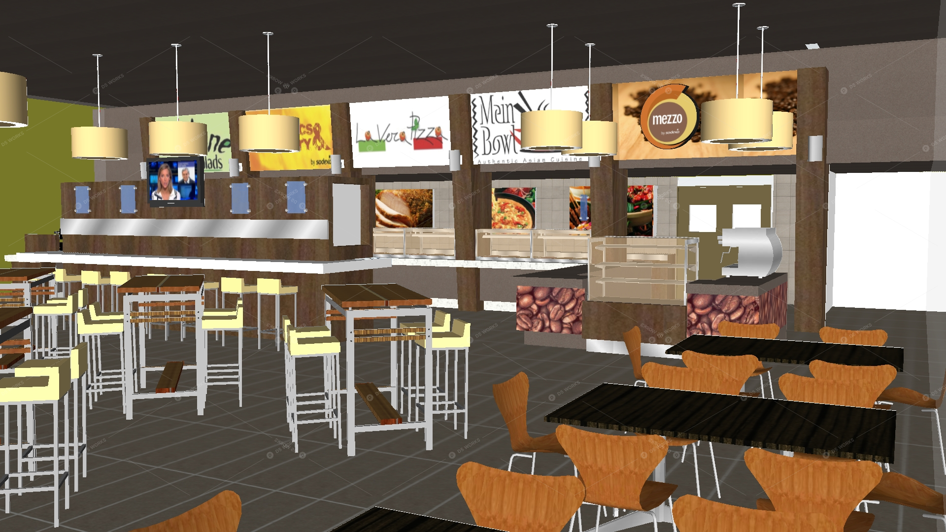 Restaurant Spaces 3D Models 2