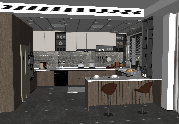 Modern Open Kitchen