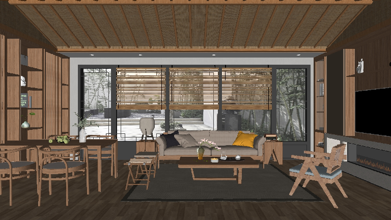 Scandinavian Living & Dining Room