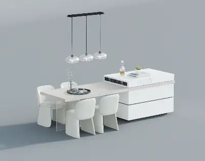 Modern Dining Table & Chairs Set