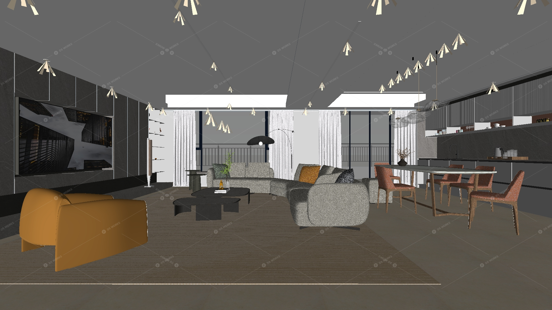 Living & Dining Rooms 3D Models