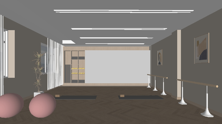 Modern Yoga Room