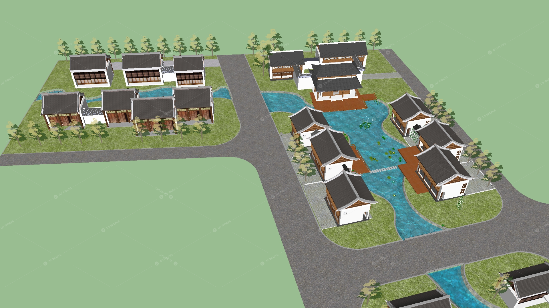 Courtyard Landscape 3D Models 2