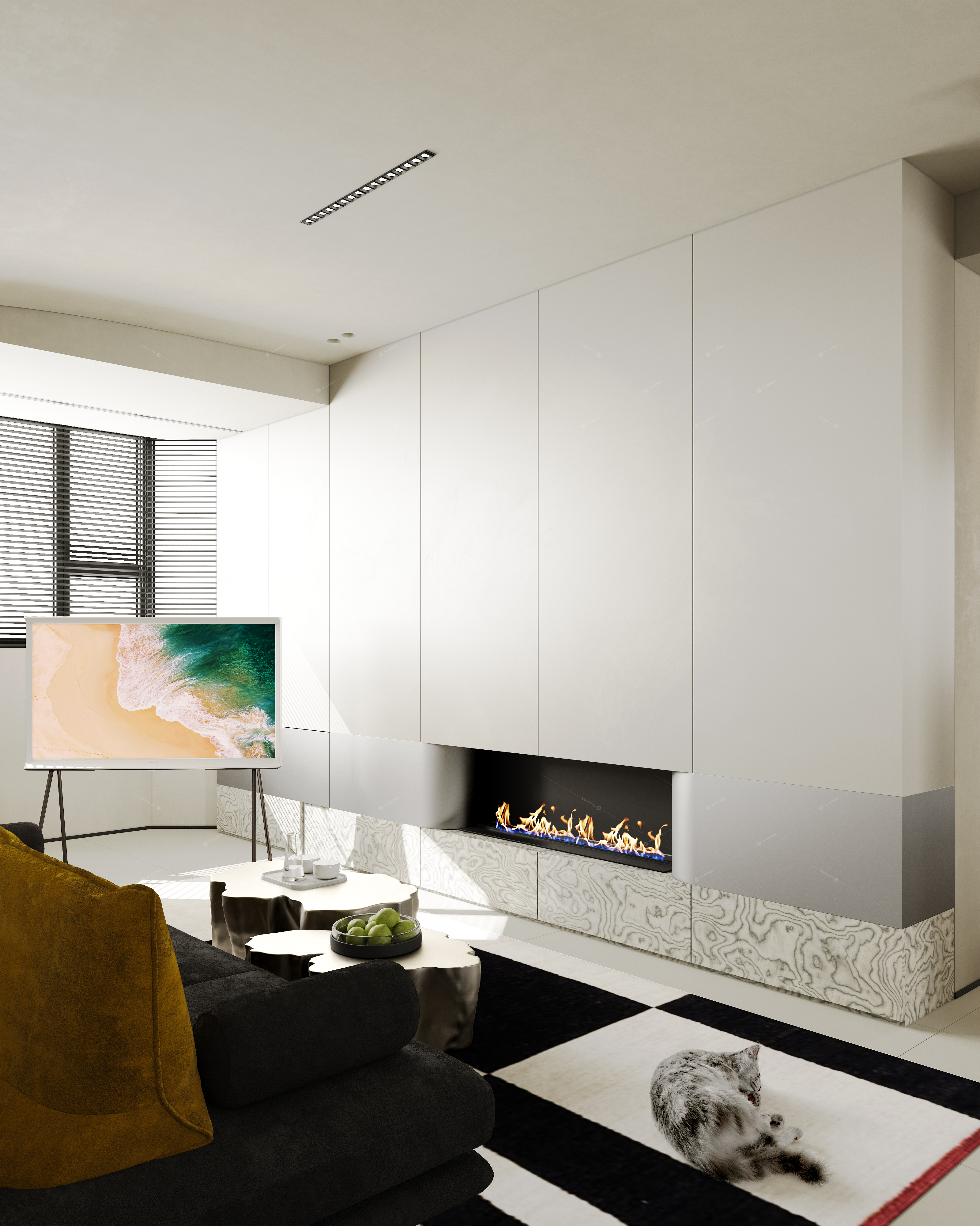Living & Dining Rooms 3D Models 10