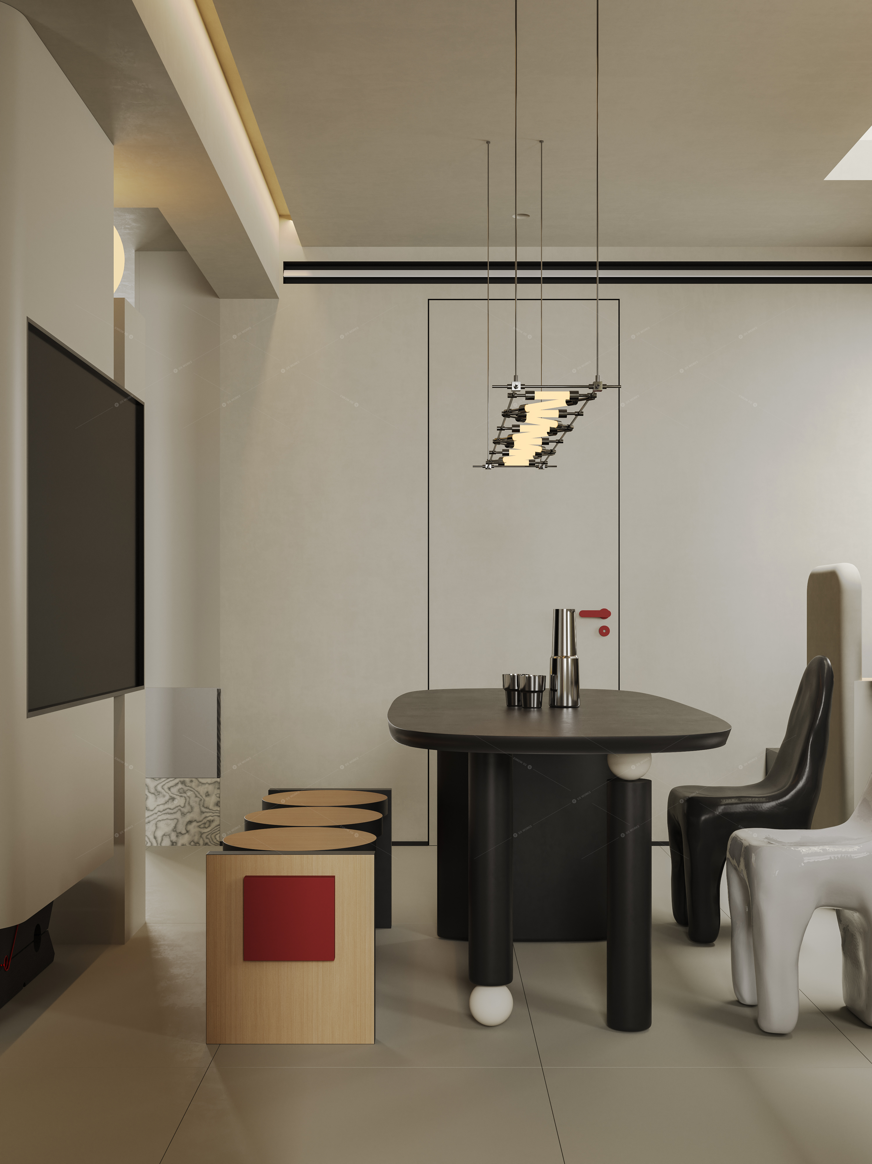 Living & Dining Rooms 3D Models 5