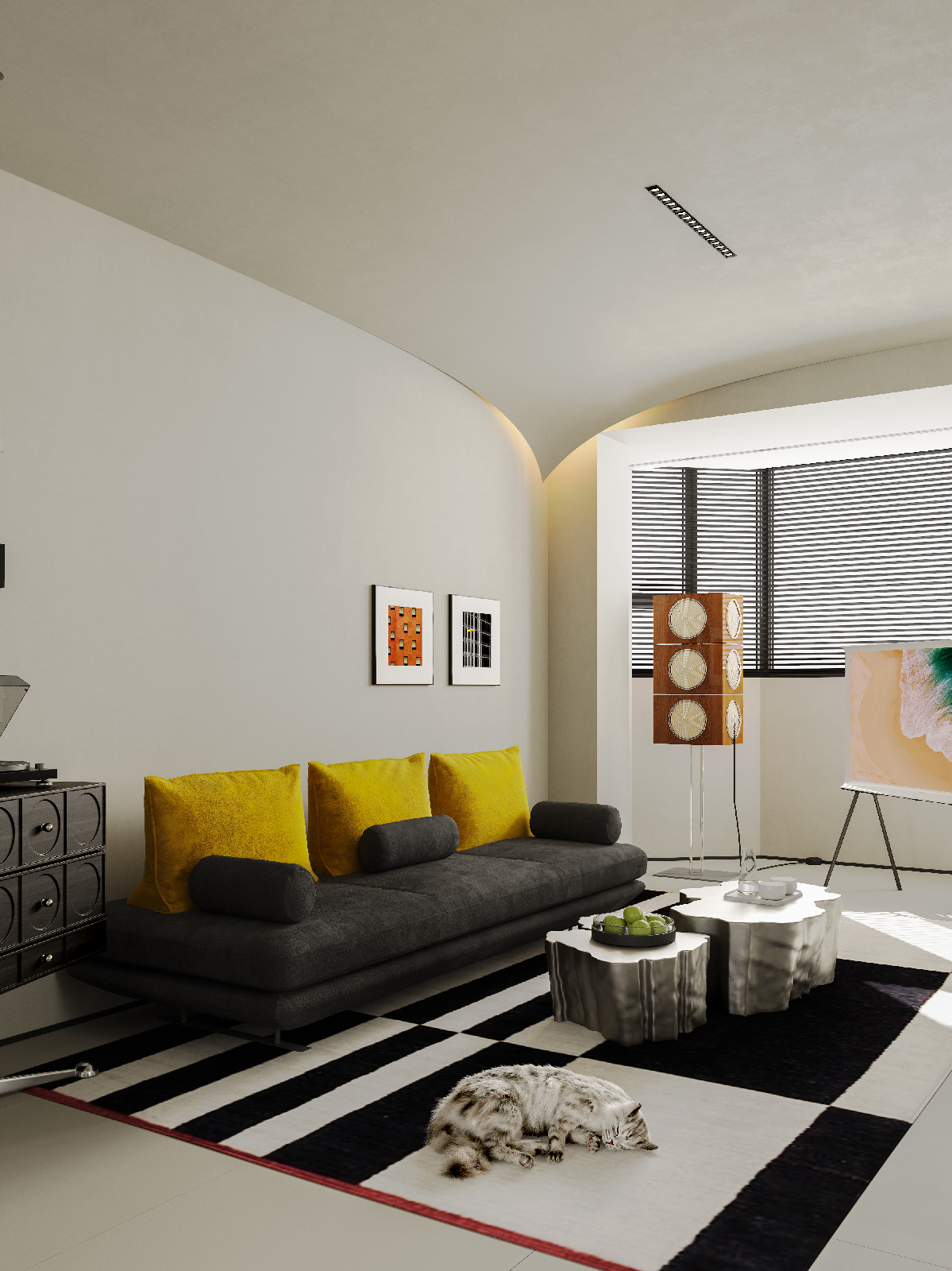 Bauhaus Living & Dining Room