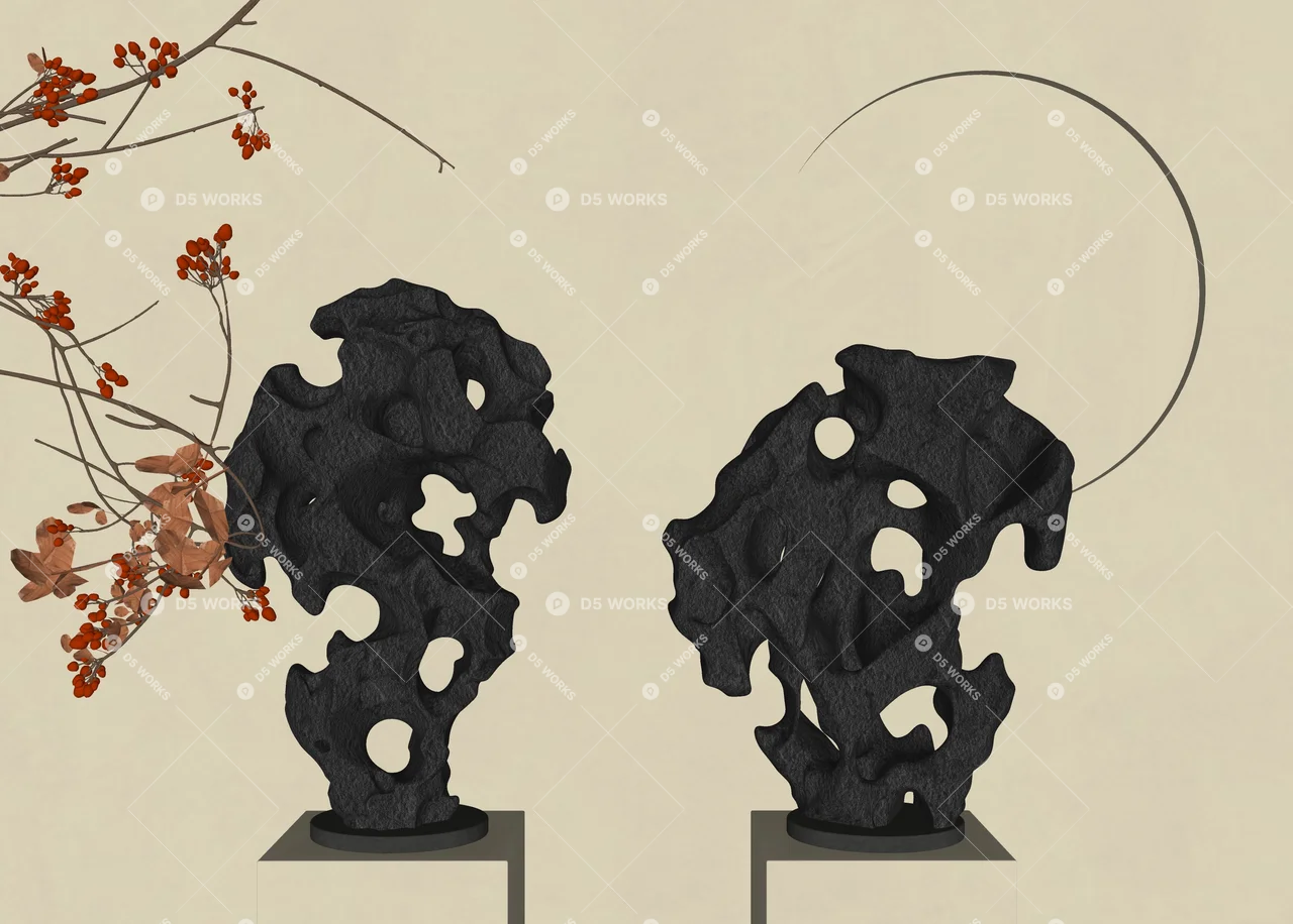 Chinese Sculpture 3d model thumbnail 3