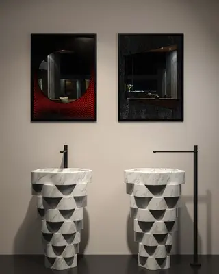 Modern Art Deco Wash Basin