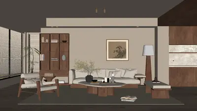 New Chinese Home Living Room