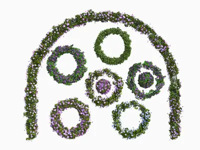 Flower & Grass Combination