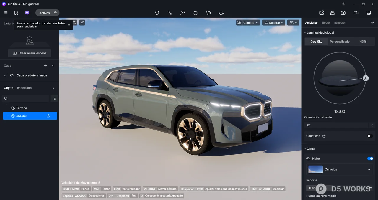Modern Metallic SUV Concept 3d model thumbnail 2