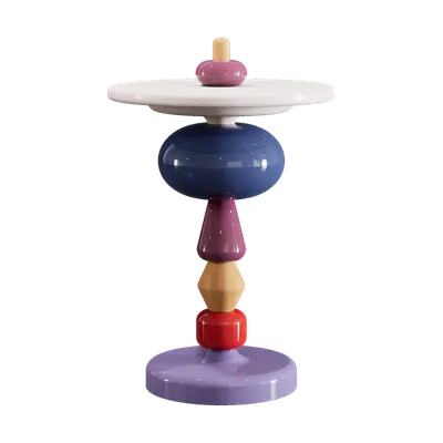 Shuffle Side Table 3d model