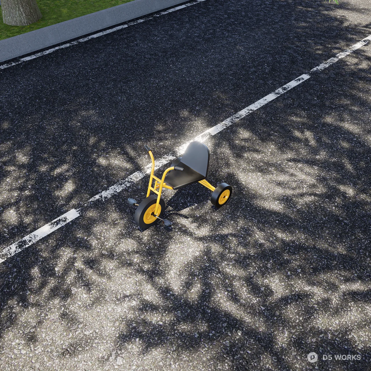 Tricycle 3d model thumbnail 6