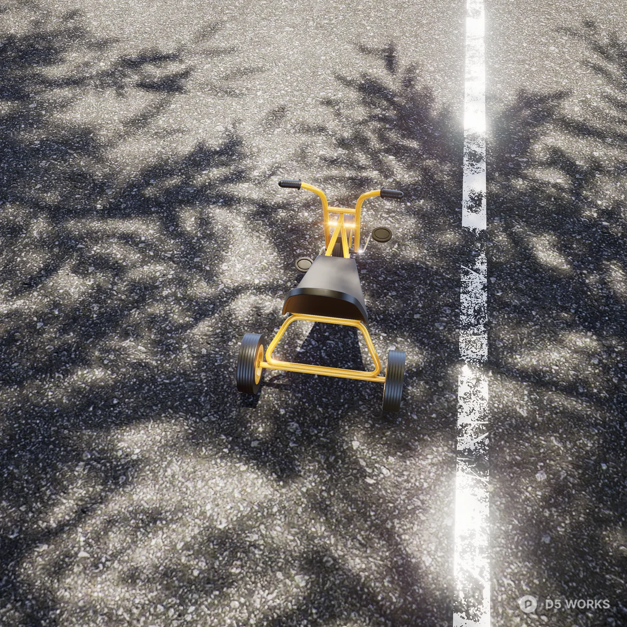 Tricycle 3d model thumbnail 3