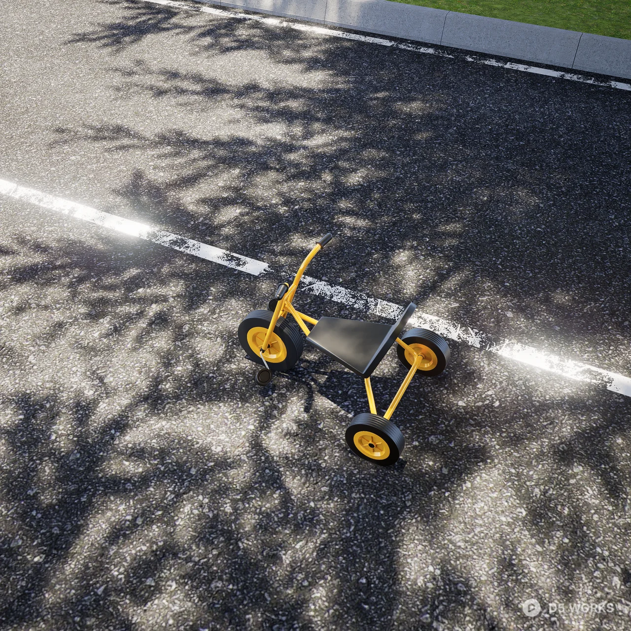Tricycle 3d model thumbnail 4