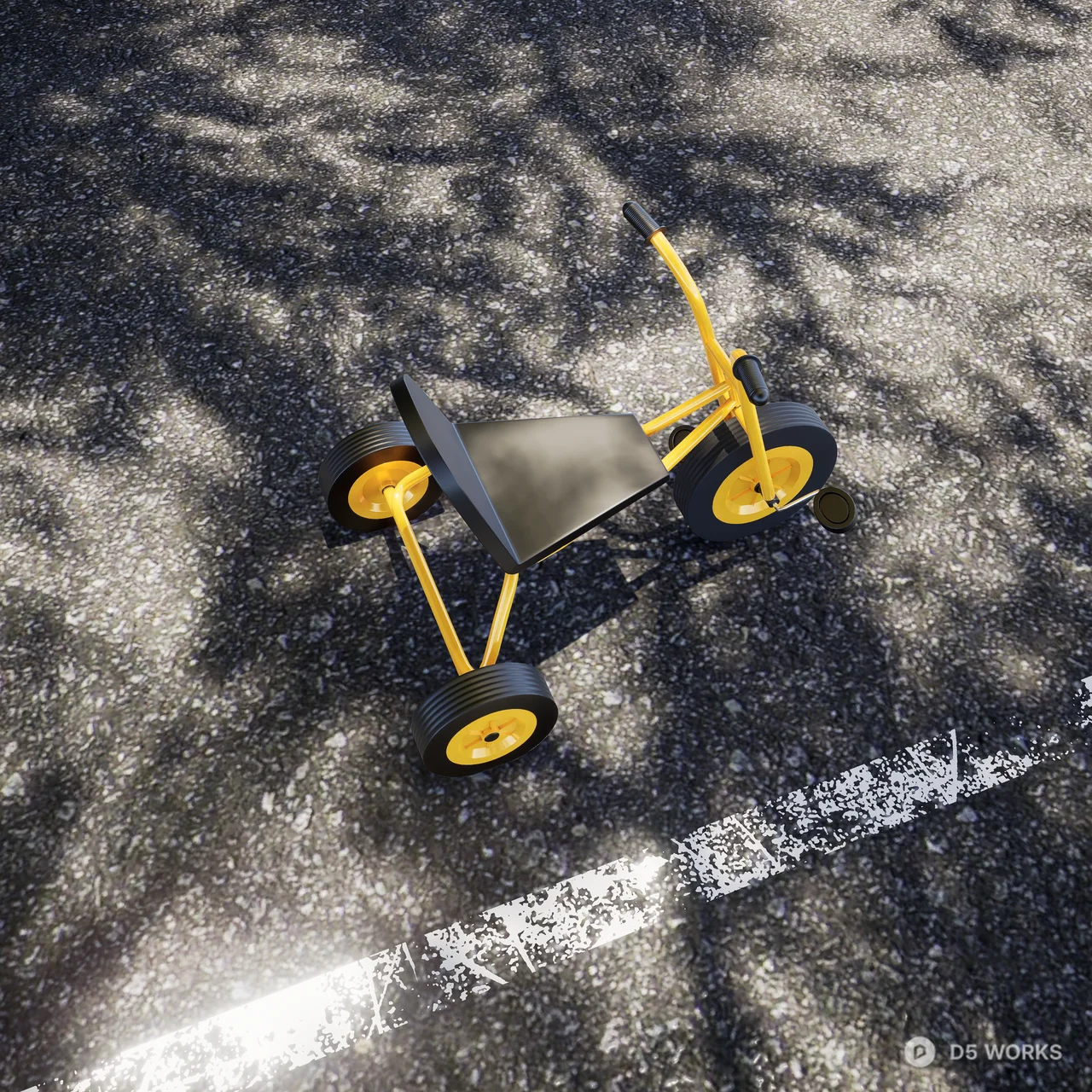 Tricycle 3d model thumbnail 2