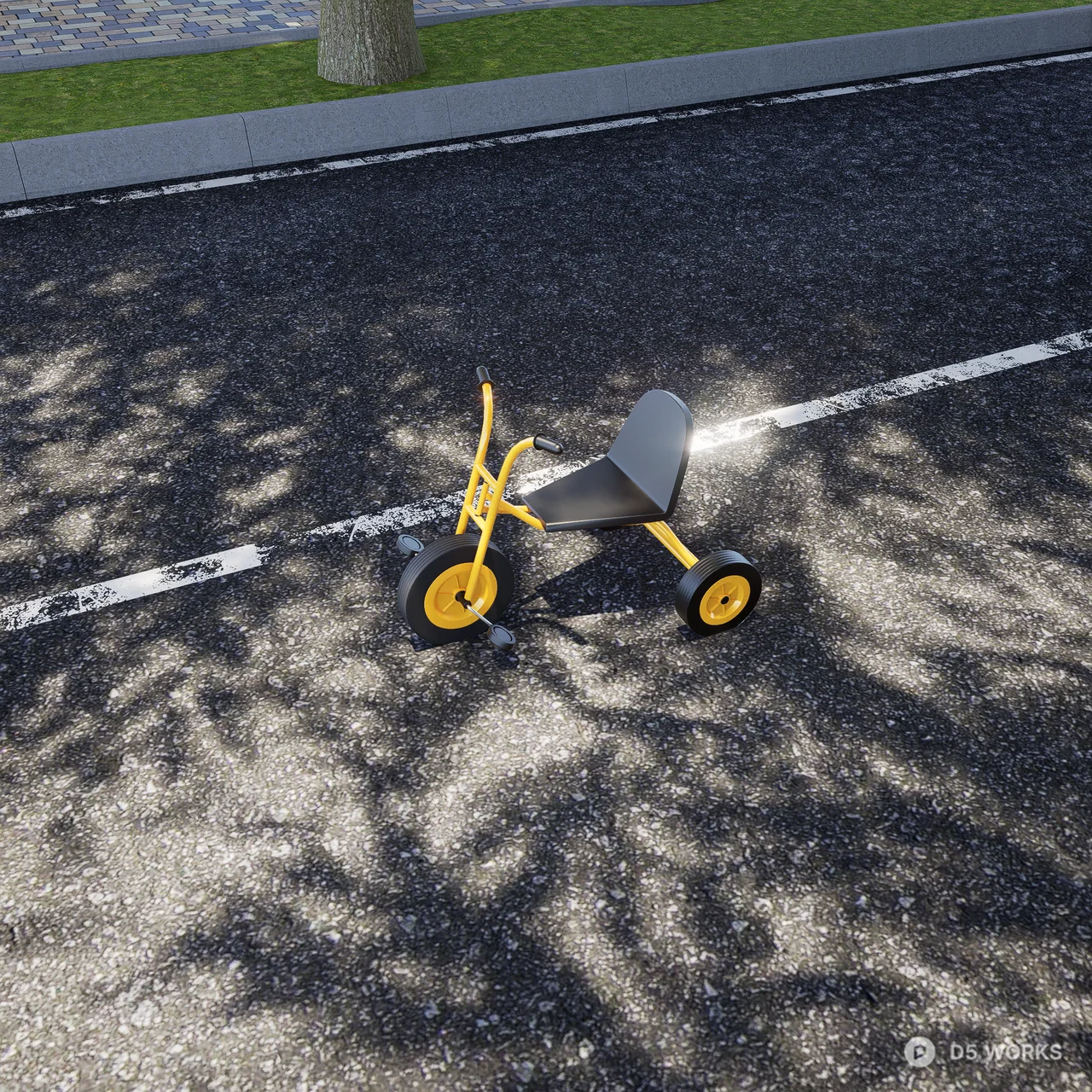 Tricycle 3d model thumbnail 5