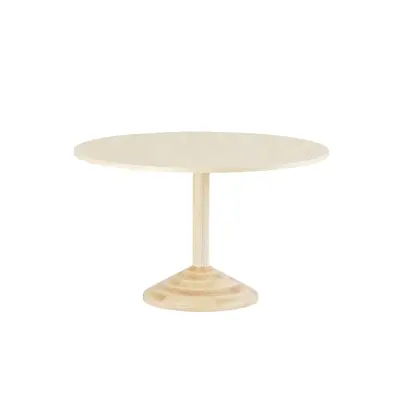 Minimalist Round Pedestal Dining Table 3d model