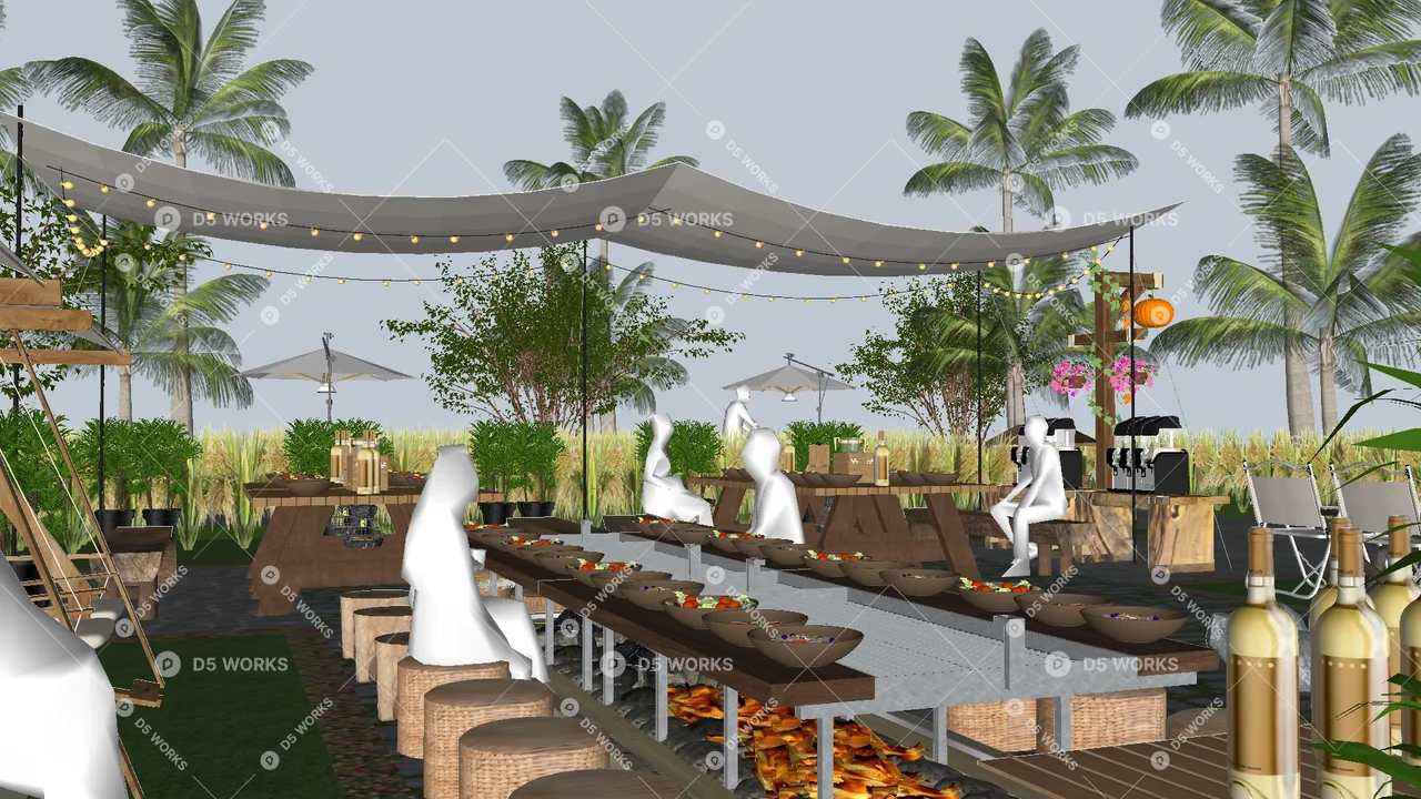 Campground 3d model thumbnail 3