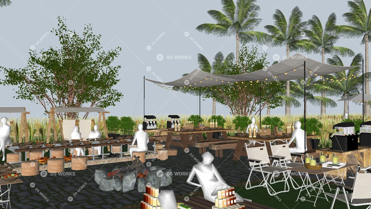 Campground 3d model thumbnail 2