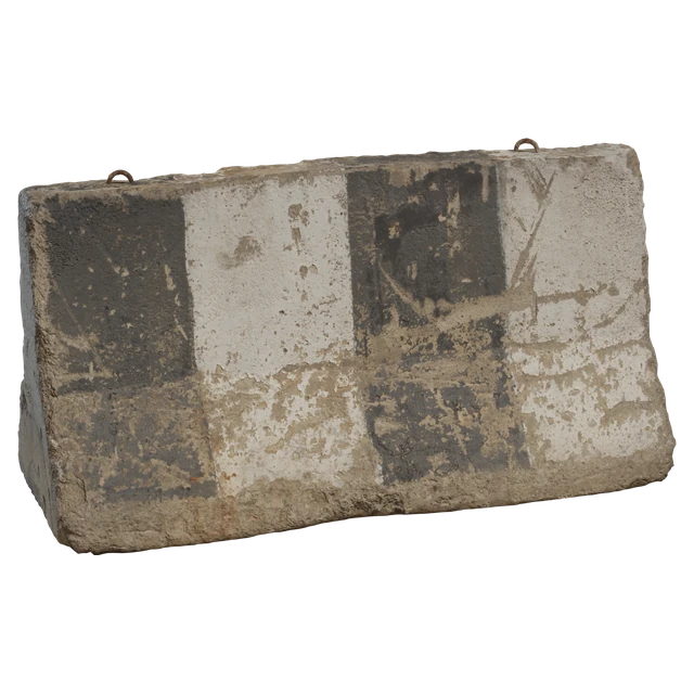 Weathered Concrete Jersey Barrier 3d model