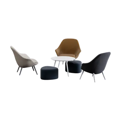 Adelaide + Bornholm Table and Chair Set 3d model
