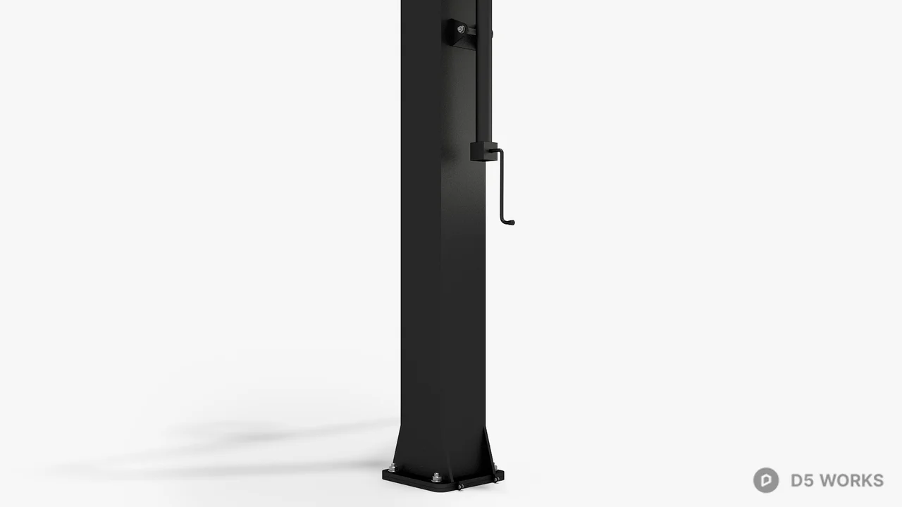 Adjustable Basketball Hoop 3d model thumbnail 6
