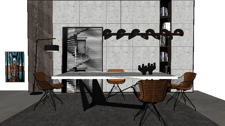 Modern Study Room