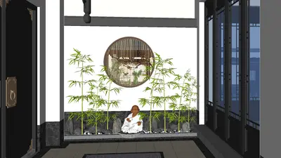 Chinese Courtyard Landscape