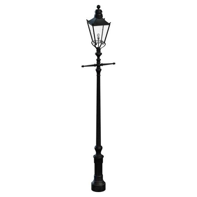 Vintage Victorian Black Street Lamp Post 3d model