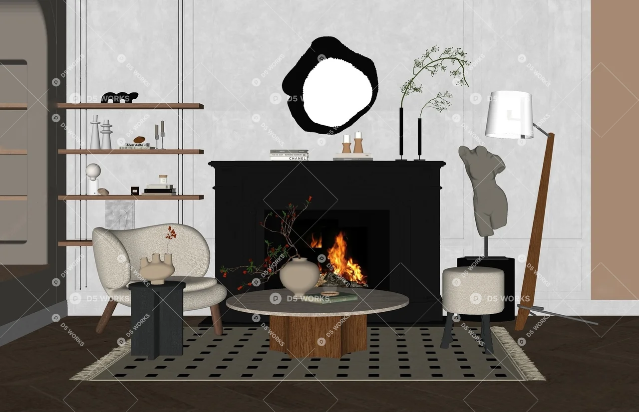 Furniture Set 3d model thumbnail 2