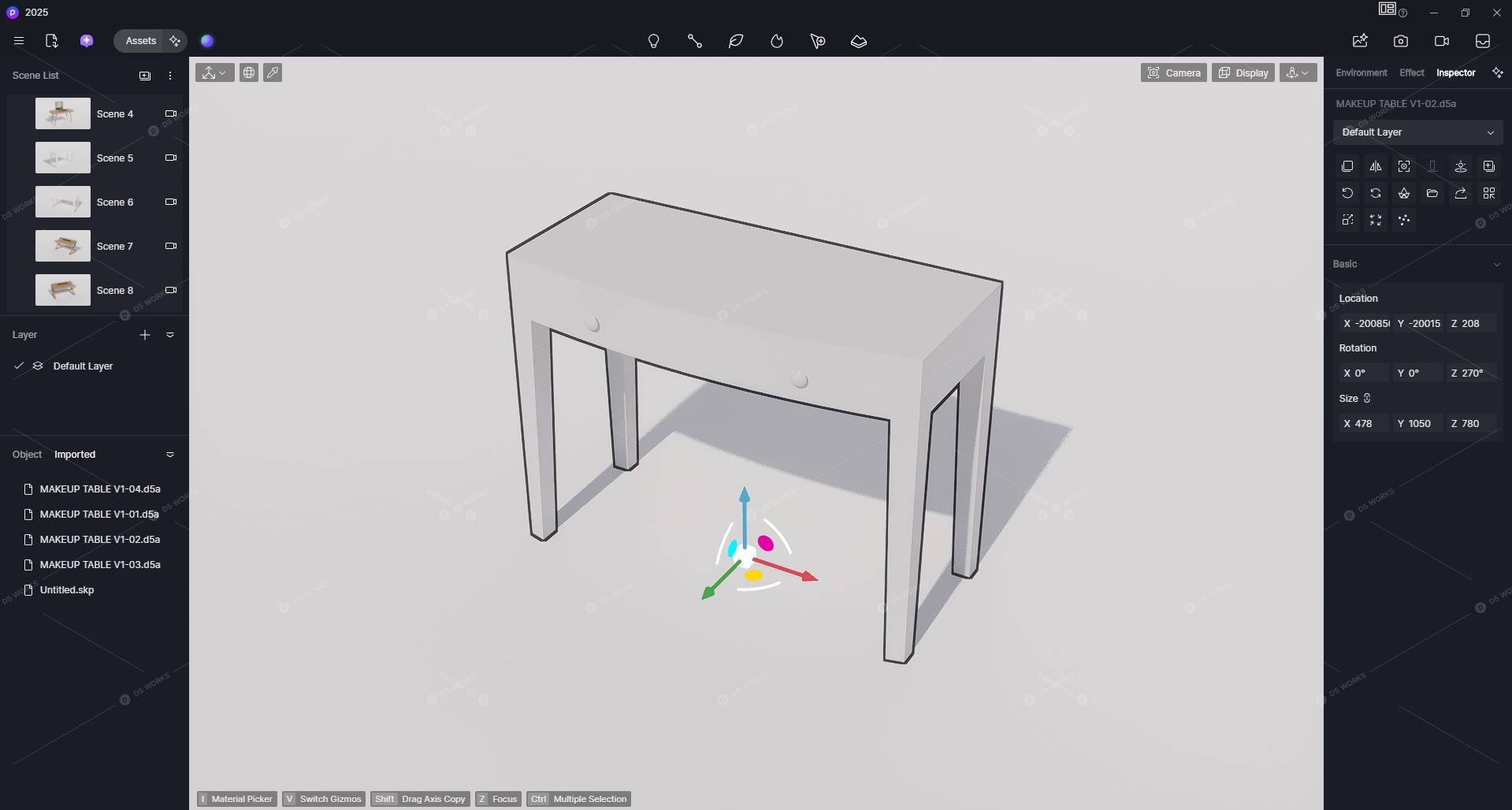 Tables/Side Tables 3D Models 3