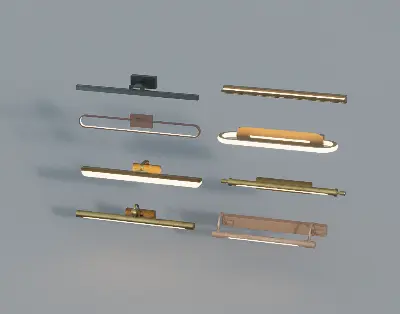 Modern Minimalist Wall Lamp Collection 3d model