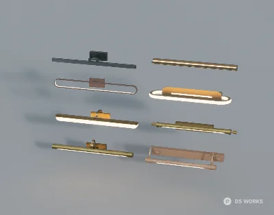 Modern Minimalist Wall Lamp Collection 3d model - Image 1