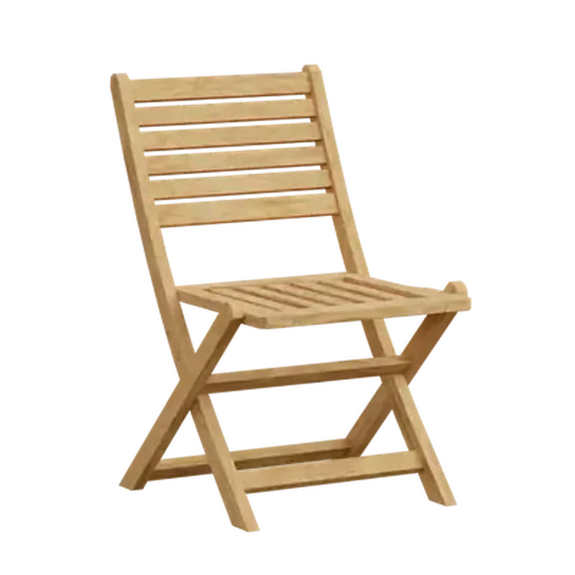 Classic Wooden Folding Chair 3d model